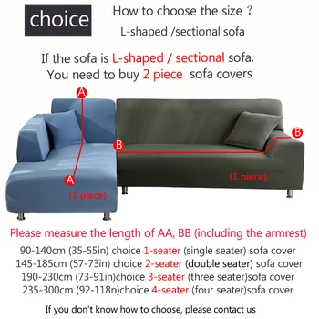 Rašalo stilius, spausdinta sofa raštas apima kambarį elastinga ruožas slipcover grupinių kampe sofa apima 1/2/3/4 vietų