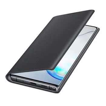 Samsung Originalus LED Peržiūrėti Piniginės Padengti Apsaugos Atveju Galaxy Note 10 Plius Note10 5G X Pastaba Miego Funkcija Kortelė Kišenėje