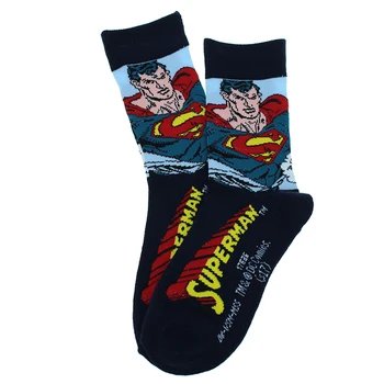Sea Breeze Amerikoje Super herojus Supermenas 2019 naujas moterys vyrai vamzdis kojinės aukštos kokybės medvilnės Animacinių filmų Porą trumpų kojinių tinkinti