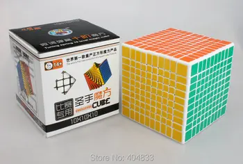 Shengshou 10'x10 Cubo Magico Juoda/Balta Greitis Kubo Švietimo Žaislas Dovanų Idėjos