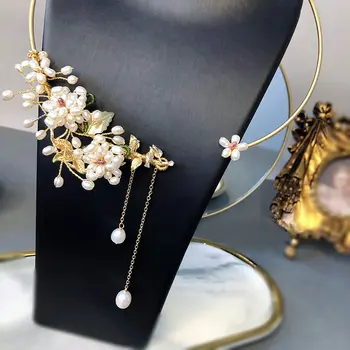 SINZRY 2020 unikalus, originalus rankų darbo prabangūs natūralių gėlavandenių perlų gėlių derliaus kutas karoliai juosta moterims