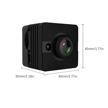 SQ12 Mini Kamera Ultra High Definition 155 Laipsnių Plataus Kampo Objektyvas nešiojamas fotoaparatas