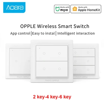 Tarptautinė Versija Aqara Opple Belaidžio Smart Switch Jokių Laidų Reikia Dirbti Su Smart Home App 