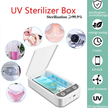 Telefonas UV dezinfekavimo priemonės, Nešiojamasis Šviesos Sterilizer, Aromaterapija Funkcija,Telefono Švaresnis Lauke 