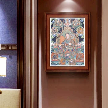 Thangka Tibeto siuvinėjimo, spausdinimo Thangka Pietryčių Azijos namuose, dekoratyvinis dažymas
