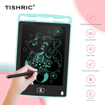TISHRIC 6.5 colių Grafika tablet LCD Rašyti Planšetinį kompiuterį Vaikams Piešimo Lenta Vaikams Dovanos Piešimo Bloknotas/Stylus Kalėdų Dovanos