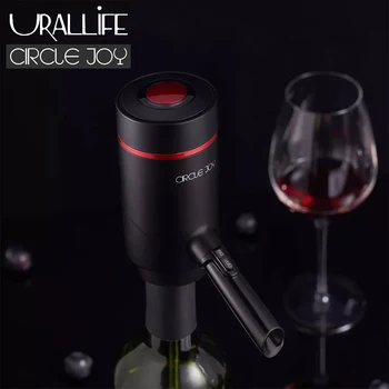 Urallife Circlejoy Elektros Raudonas Vynas Balionėlis Greitai Rimtas Automatinė Vyno Decanter Įkrovimo Aeratorius Mediniai Virtuvės Naudoti