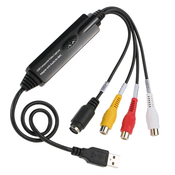 USB Vaizdo Garso įrašymo Grabber Diktofonas Kortelės Adapteris, skirtas 