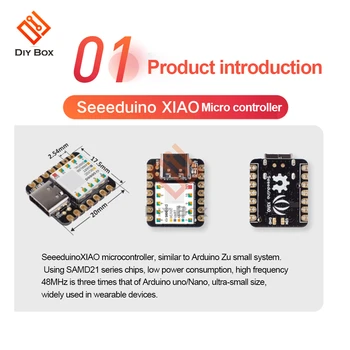 Už XIAO Mikrovaldiklis-SAMD21 Cortex M0 + Nano SAMD21 48MHZ Cortex M0+ USB Tipo c SPI Mikro Valdiklio plokštės Dėl minėto sprendimo Arduino