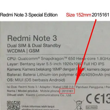 Už Xiaomi Redmi 3 Pastaba Pro Specialusis Leidimas LCD Ekranas+Touch Ekranas Su Rėmu Xiaomi Redmi 3 Pastaba SE Pasaulinė Versija 152mm