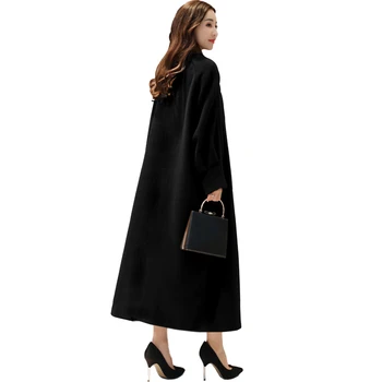 Vilnoniai paltai moterų 2020 m. žiemos Nauji Klasikiniai paltai Plius dydis Moterų apsiaustai ilgai Ponios Kašmyras Viršutiniai drabužiai korėjos mados drabužiai