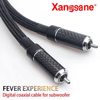 Xangsane anglies pluošto deguonies nemokamai vario sidabruotas garso skaitmeninis koaksialinis kabelis stiprintuvas žemų dažnių garsiakalbis galia garsiakalbio kabelį
