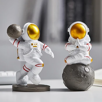 Šiaurės Astronautas Mini Skaičiai Namų Dekoro Priedai Šiuolaikinės Astronautas Skulptūros Gimtadienio, Kalėdų Dovanos Kambarį Dekoro
